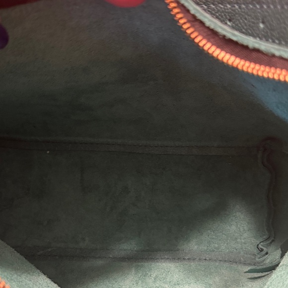 Elegant Teal Leather Shoulder Bag - Picture 2 of 4